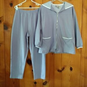 K Wear By Koret Zippered Hoodie Sweat Set